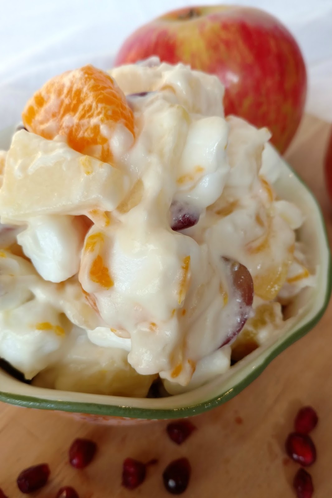 Apple Pomegranate Fruit Salad Sunshine and Munchkins