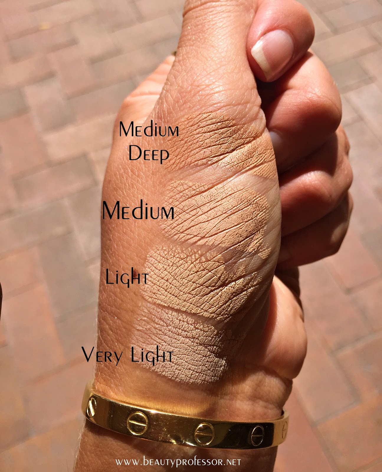 Beauty Professor Foundation Files Swatches of All Shades of the New