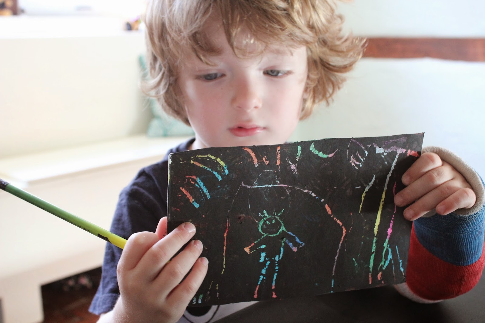 The Blue Barn Homemade Scratch Art