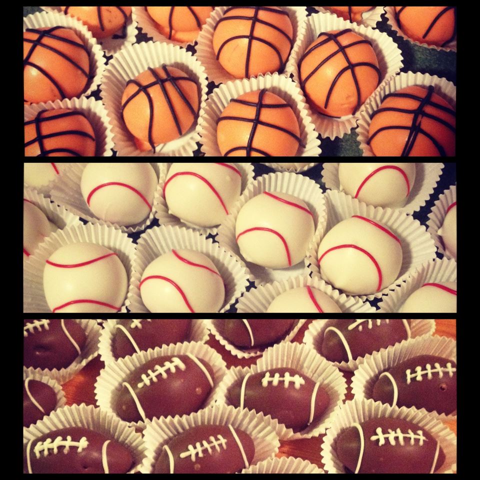 Cake Balls by Natalie Sports themed birthday party