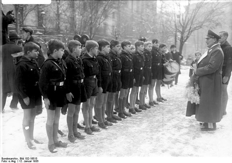Goering addresses Hitler Youth 1935