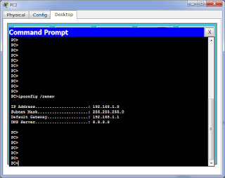 Компьютер PC2 получил IP адрес из пула для vlan 2 Компьютер PC2 получил IP адрес из пула для vlan 2