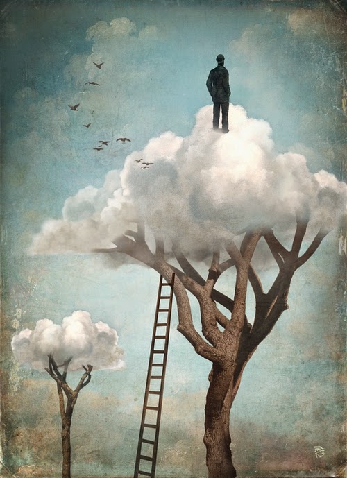 27-The-Great-Escape-Christian-Schloevery-Surreal-Paintings-Balance-of-Mind-and-Heart-www-designstack-co