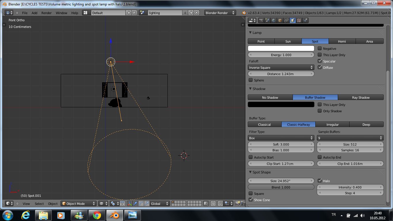 Blender 3d Cycles Render Works Blender 3d Cycles Spot Light Halo Setup