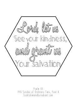 Look to Him and be Radiant: Sweeter Than Honey Psalm Coloring Pages- August
