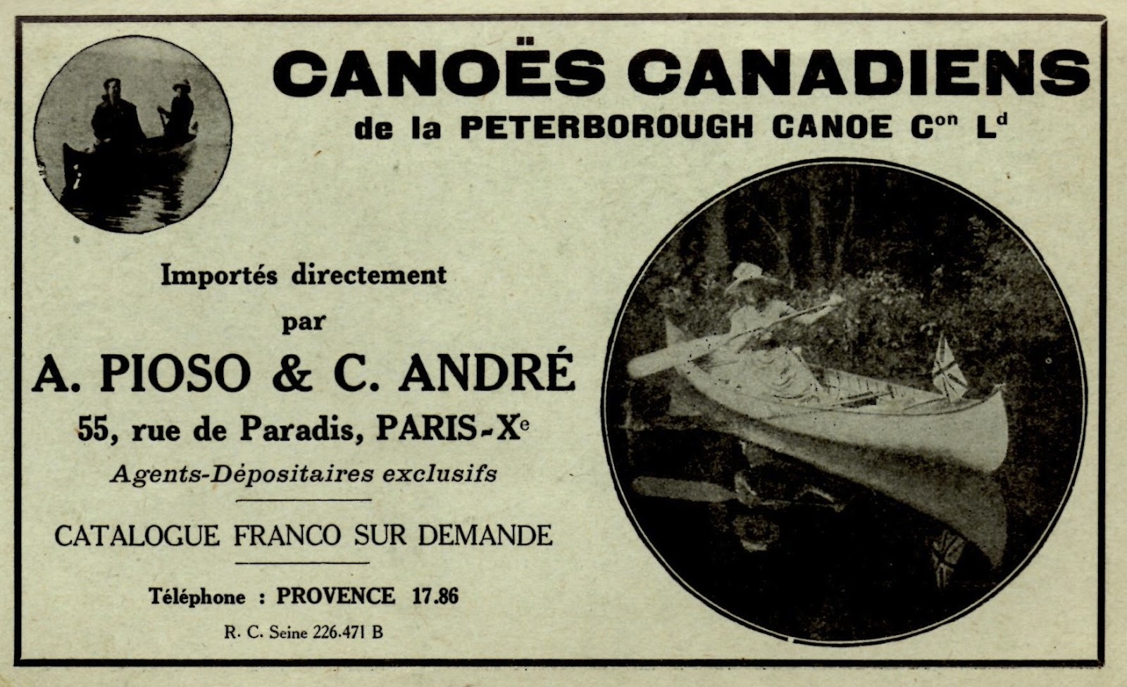 Charles André  Pub%239+canoes+peterborough+in+guide+du+canoeiste+sur+les+rivie%CC%80res+de+france+vol+XV+1927