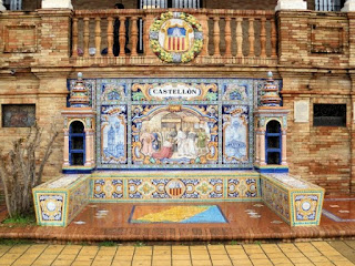 Plaza de España, Sevilla - Azulejo de Castellón