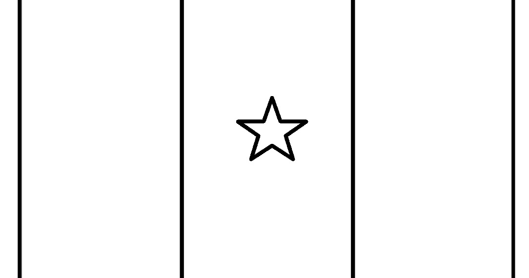 Mewarnai Gambar: Mewarnai Gambar Sketsa Bendera Negara Kamerun