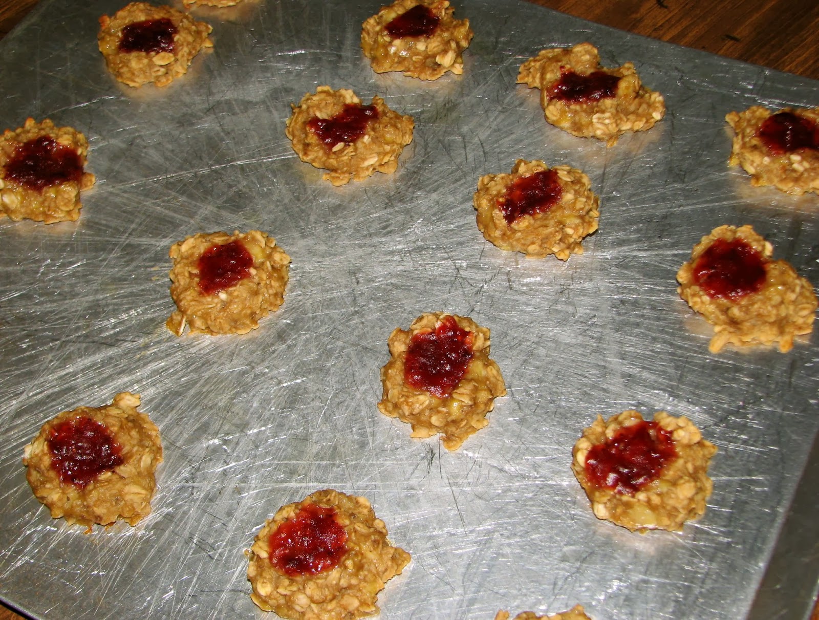 Shel's Kitchen PB&J Oatmeal Cookies