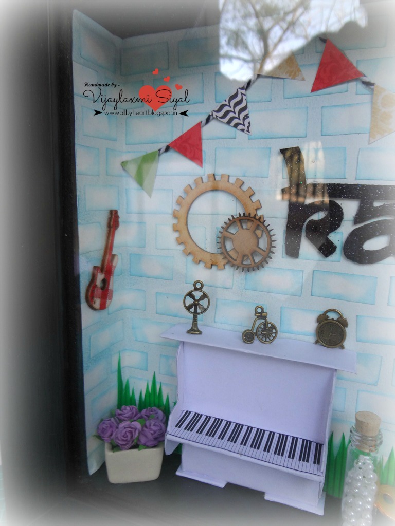 All By Heart Shadow Box Styled Name Frame