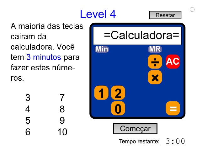 Calculadora Quebrada - Jogos - Racha Cuca