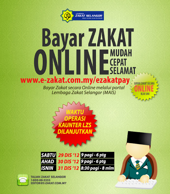 Lembaga Zakat Selangor lanjutkan waktu operasi