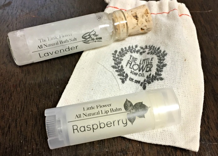 lip balm & bath salt in the October box from Hello Book Lover