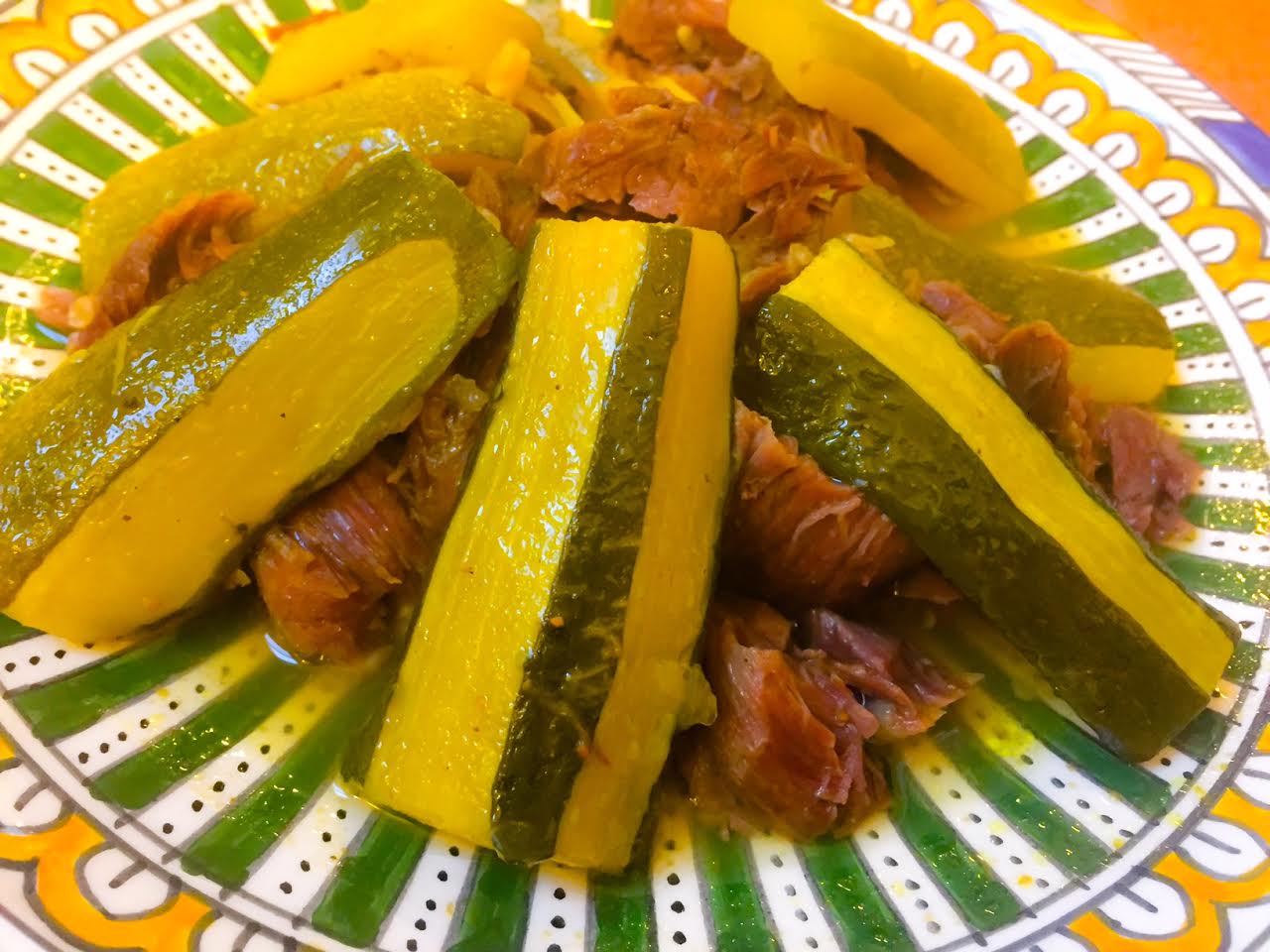 La Fabrique Gourmande Tajine de Boeuf aux Courgettes Sauce Safran