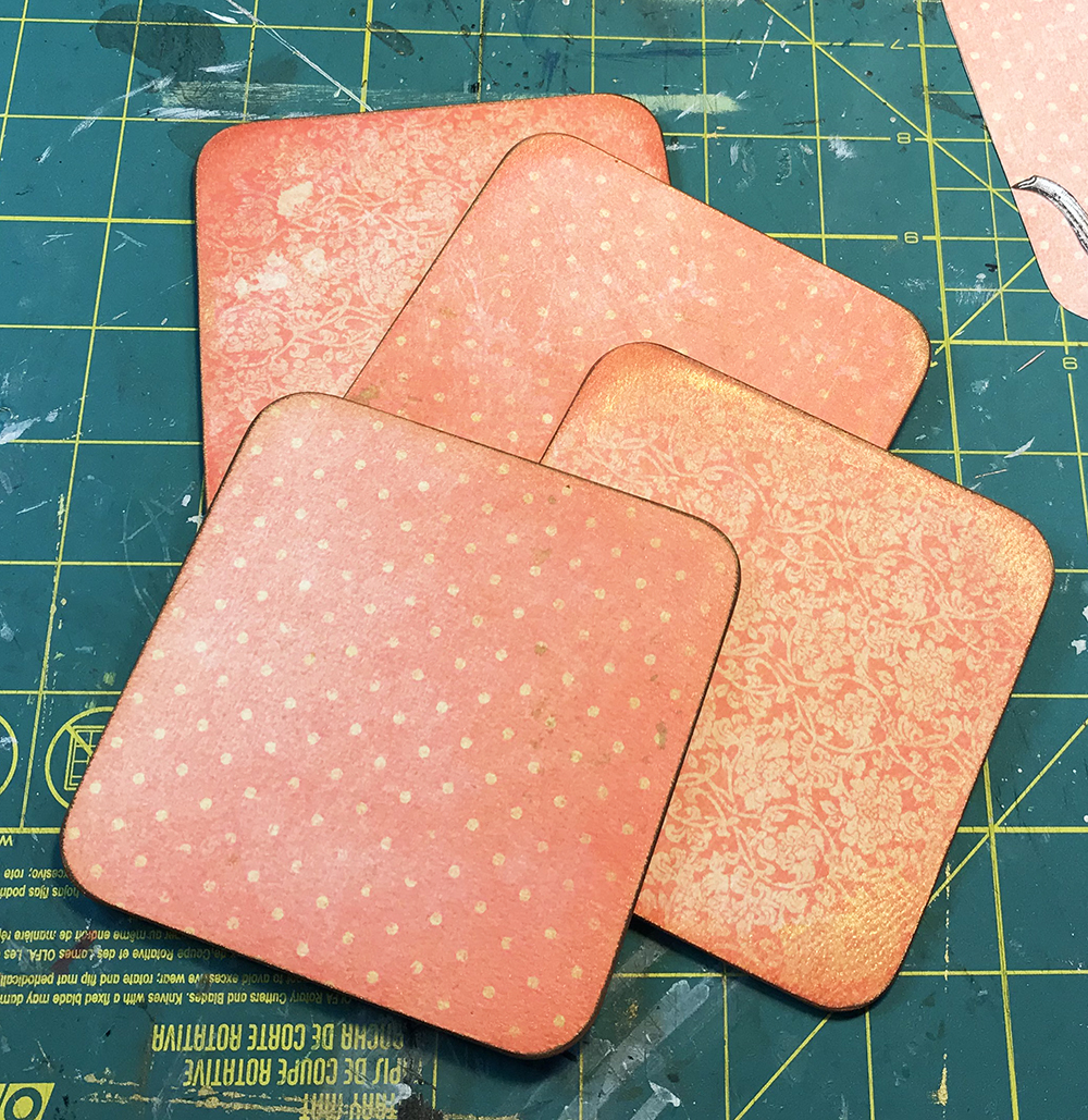 GSL Cuts Pretty coasters for an alfresco summer