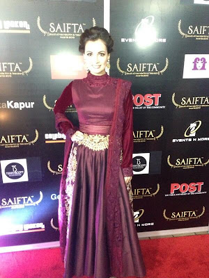 Sidarth, Madhuri , John & Dia at Saifta Awards 2013 Red Carpet 