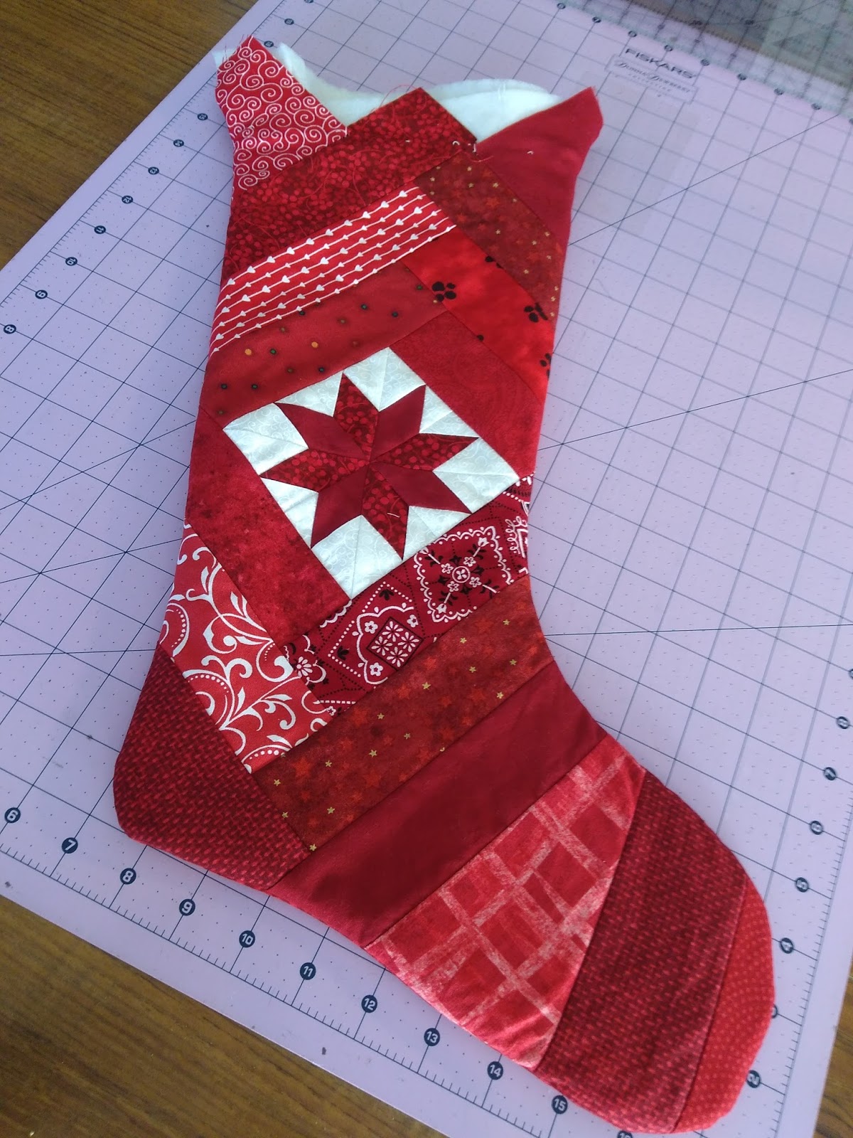 Canuck Quilter Twiceturned Christmas stocking tutorial