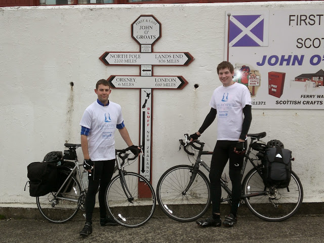 Chris Magowan End to End cycling challenge John O'Groats