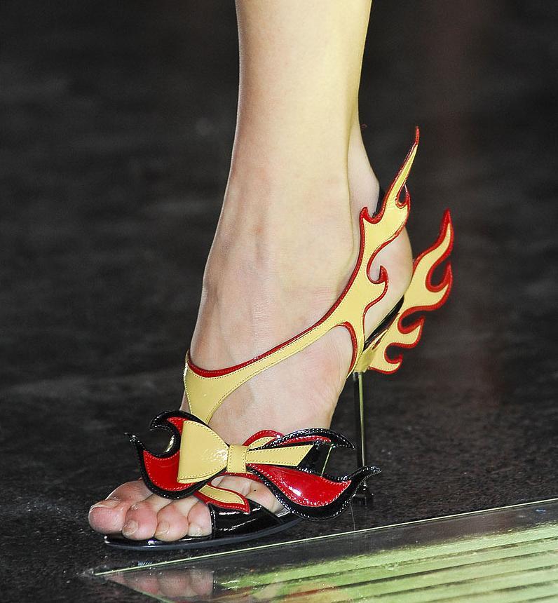 Fashion & Lifestyle Prada Flame Shoes...Spring 2012 Womenswear