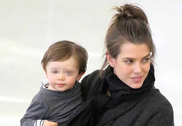 Charlotte Casiraghi and his son Raphael Elmaleh 