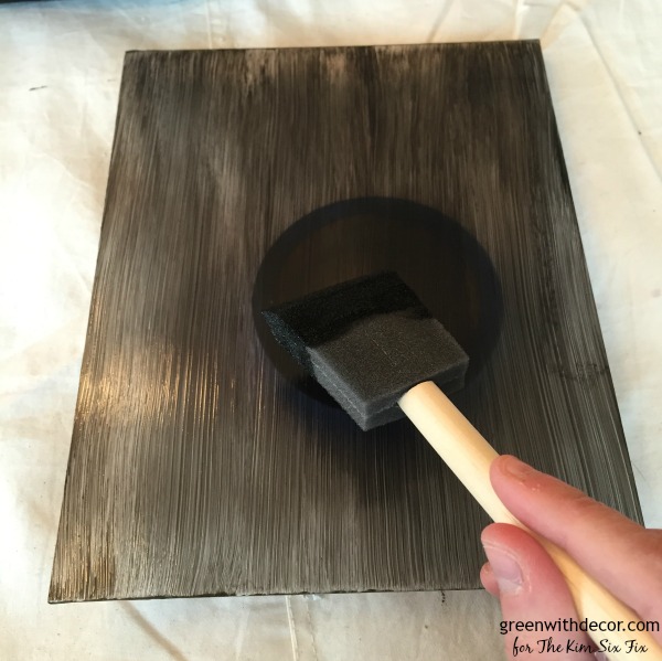 Give an old frame a distressed look, turn an old thrift store frame