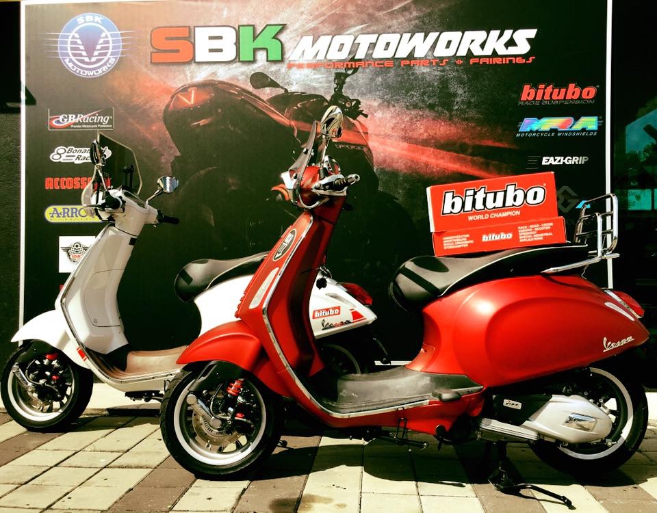 SBK Motoworks Bitubo Suspension for Vespa