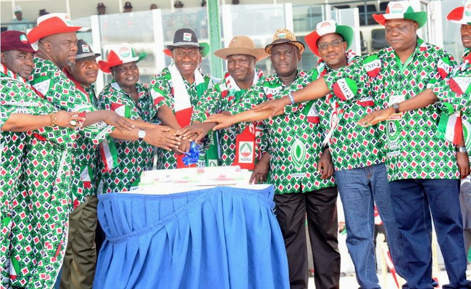 Pictures Of President Goodluck Jonathan's Attendance At May Day Rally In Abuja
