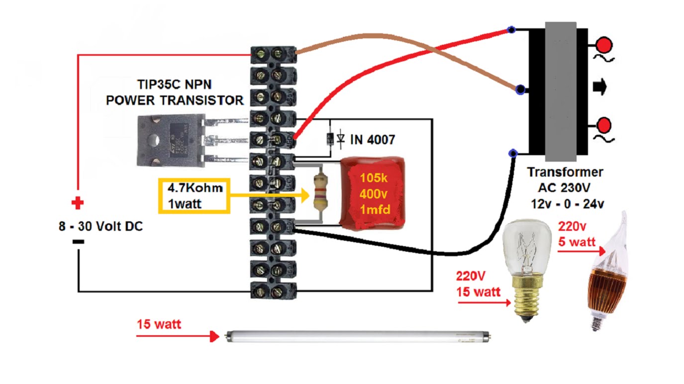 Life Is An Experiment: Simple DC to AC circuit diagram