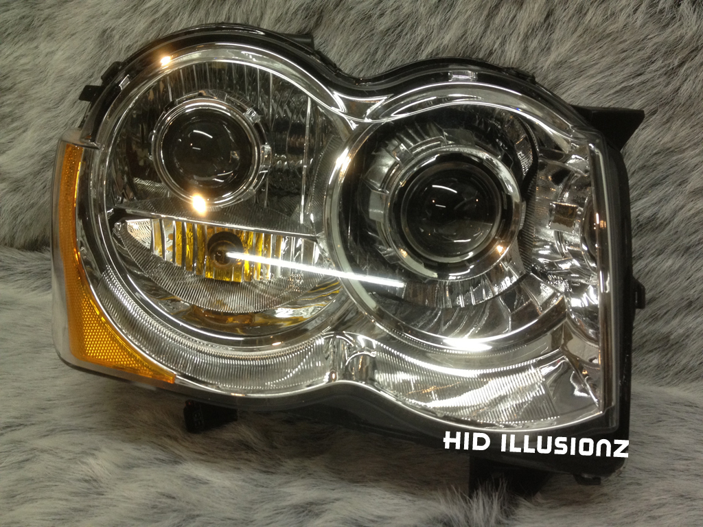 HID ILLUSIONZ Jeep Grand Cherokee SRT8 H1 FXR Quad Setup HID Retrofit