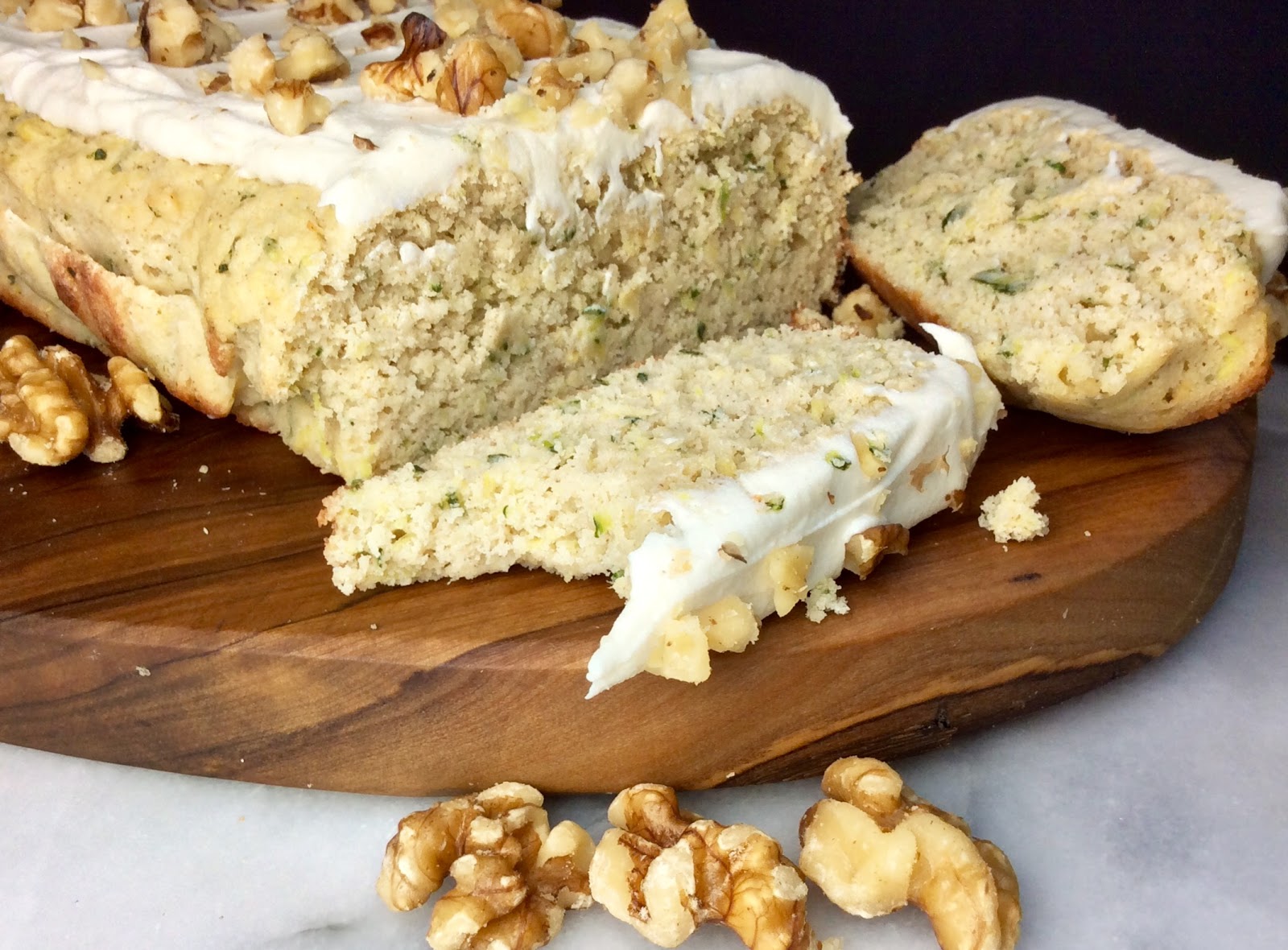 Food Fitness by Paige: Cream Cheese Frosted Zucchini Bread