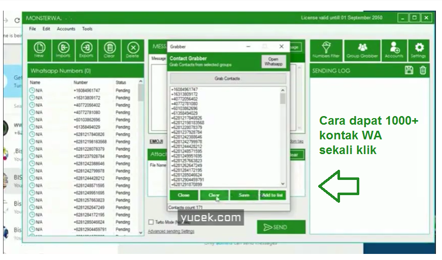 Dapat 1000 Kontak Whatsapp Sekali Klik