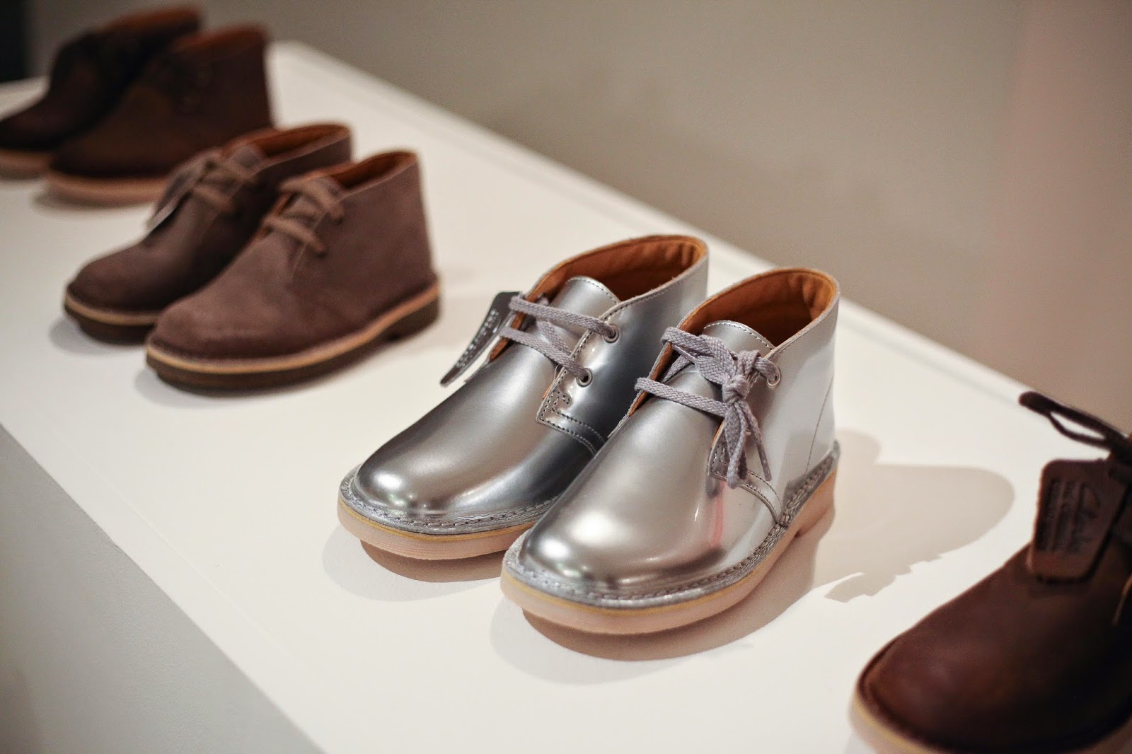 clarks silver shoes