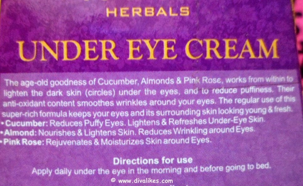 vaadi herbals under eye cream