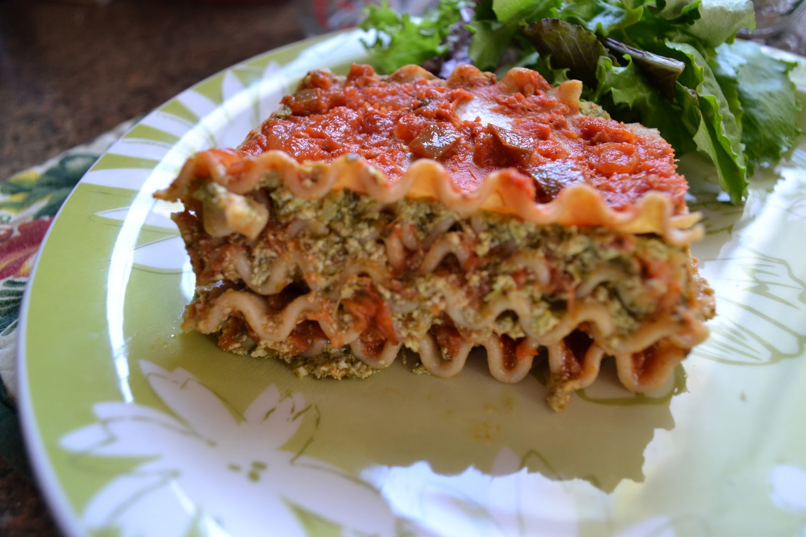 L'assiette vegan Lasagne vegan crémeuse au pesto