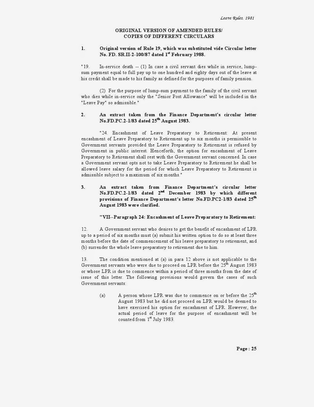 REVISED PUNJAB LEAVE RULES 1981 (Updated) PUNJAB TEACHERS UNION TAXILA