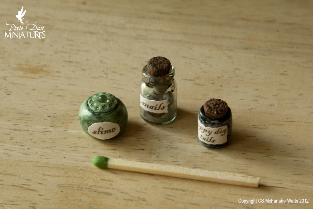 Pixie Dust Miniatures Slime, snails and Puppy dog tails