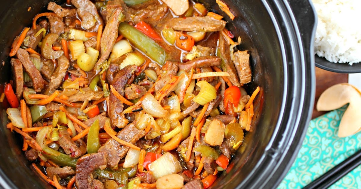 Kitchen Simmer Slow Cooker Beef and Vegetable Stir Fry
