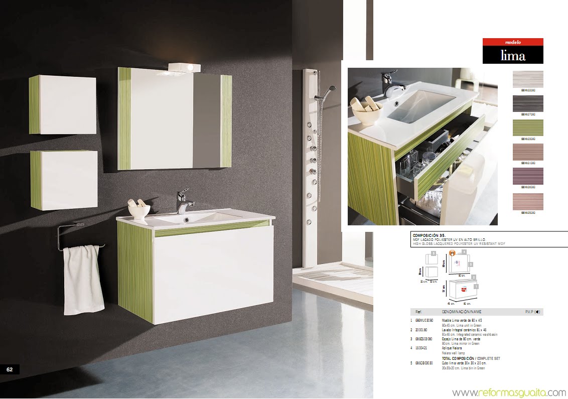 Colección LIMA de muebles de baño ~ Reformas Guaita