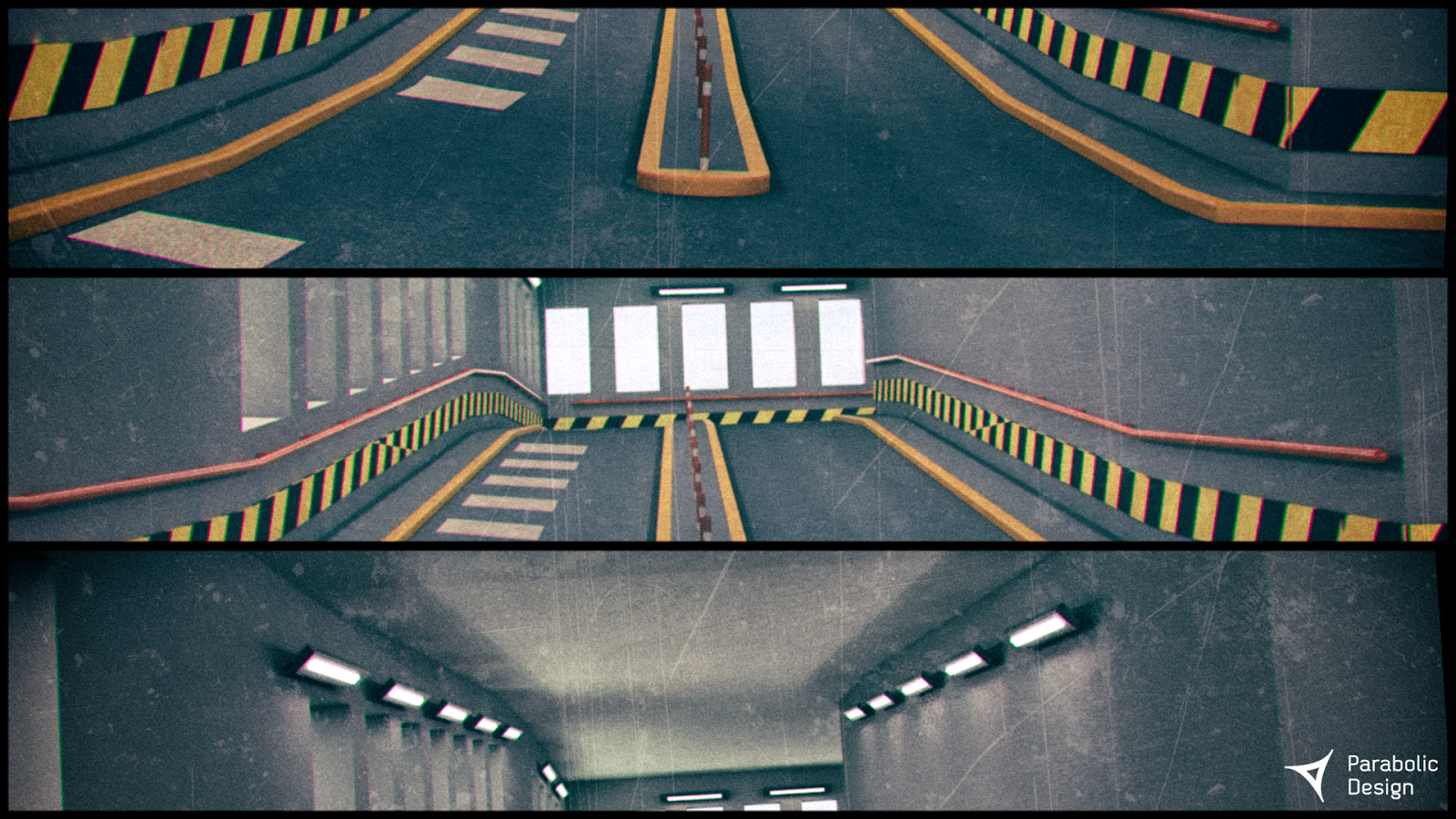 Parametric Parking Ramp Cover Images | Parabolic Design