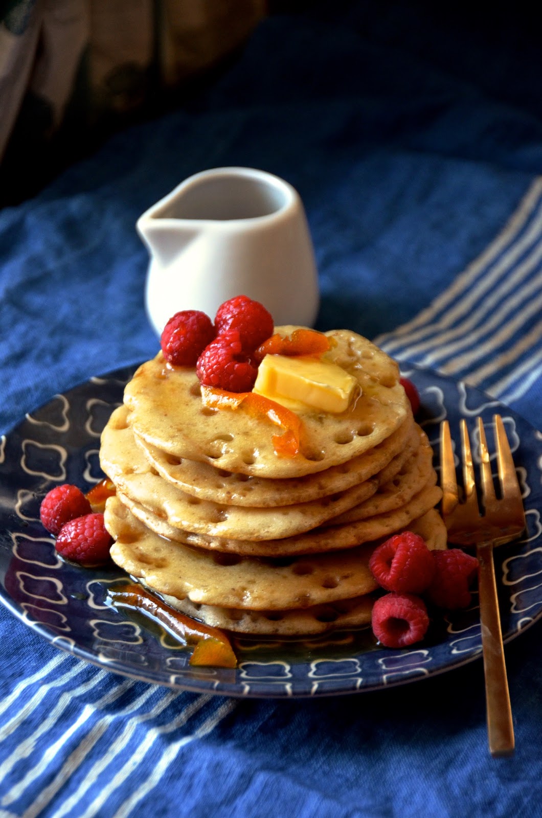 Moroccan Style Pancakes with Orange Honey Syrup (Baghrir) Always