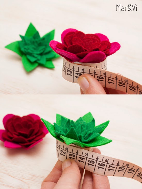 manualidad con fieltro