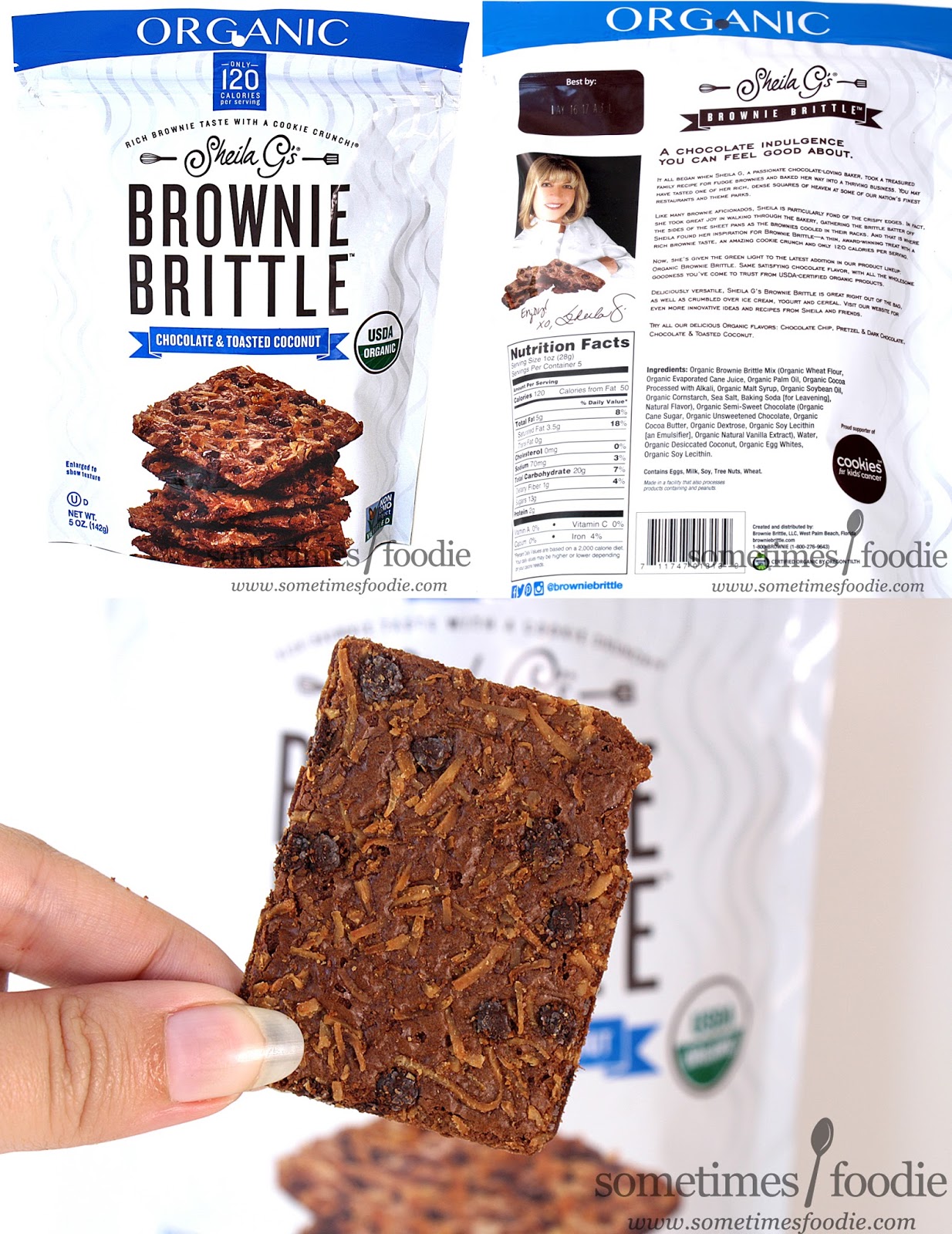 Sometimes Foodie Snackbusters 3 Flavors of Organic Brownie Brittle