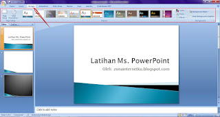Menubar Design Untuk Mengubah Tampilan Slide PowerPoint 2007