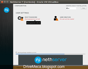 DriveMeca instalando NethServer paso a paso