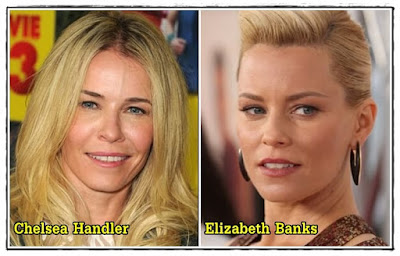 Celebridades Idênticas: Chelsea Handler e Elizabeth Banks