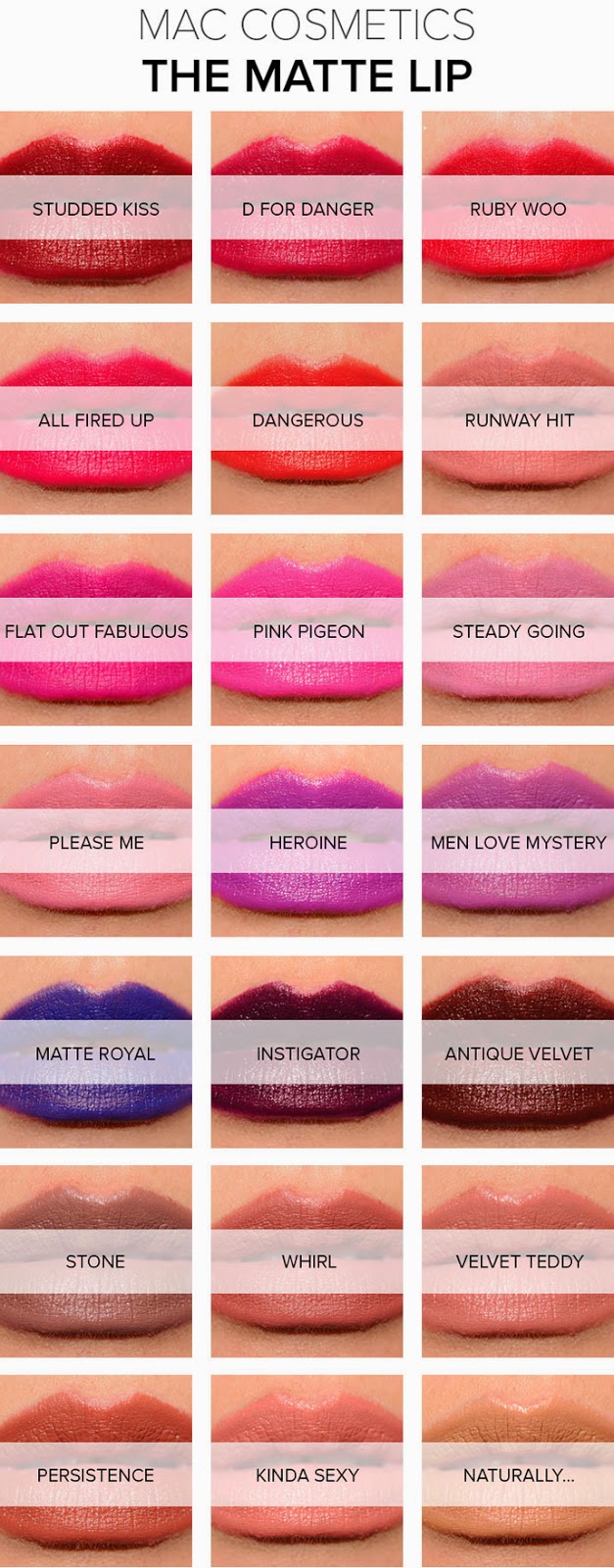 colores labiales mac matte