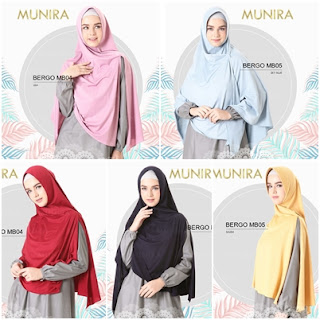 Koleksi Kerudung Bergo Syari Munira MB 04, MB 05