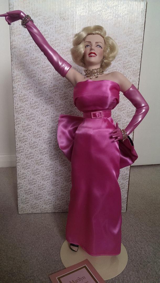 marilyn monroe doll pink dress