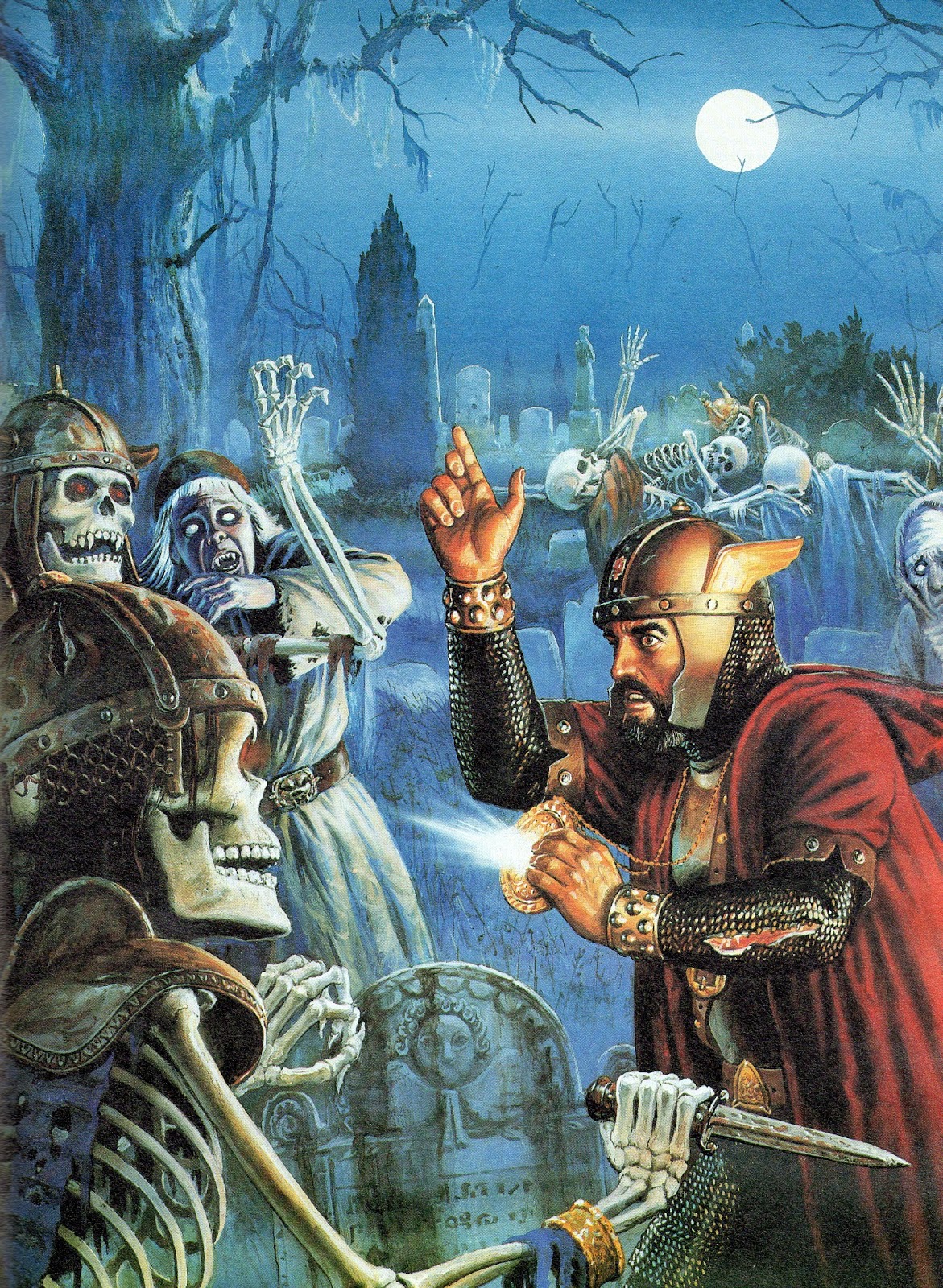 original+colour+art-Dungeons-&-Dragons-2nd-Edition-2e-D&D+cleric+surrounded+by+undead+skeletons.jpg