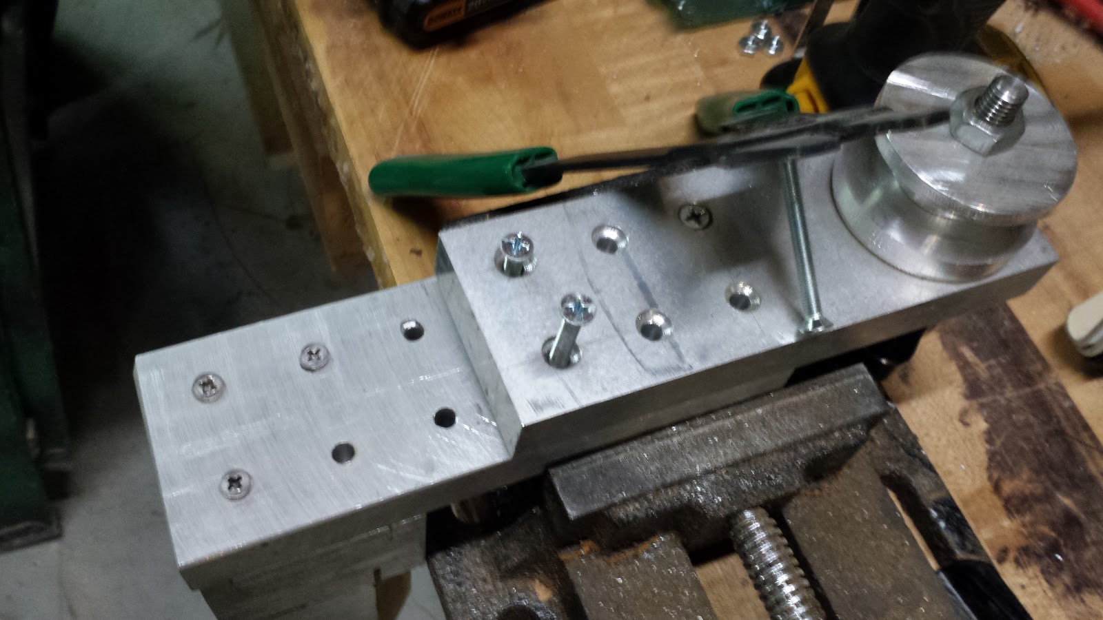 The making of a sphere jig for the wood lathe, on the fly.